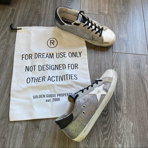 Golden Goose Shoes - Golden Goose Superstar Sparkle Low-Top Sneakers